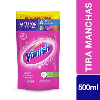 Oferta de Tira Manchas Líquido Multiuso para Roupas Coloridas Vanish 500ml Refil Econômico por R$13,89 em Supermercado Precito