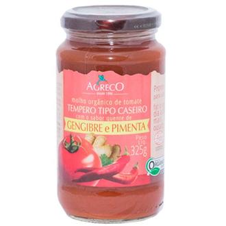 Oferta de Molho de Tomate Orgânico Agreco Gengibre e Pimenta Embalagem 325G por R$15,9 em Supermercados Andreazza