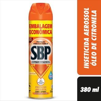 Oferta de Inseticida Aerossol Óleo de Citronela Embalagem Econômica Sbp 380ml por R$13,9 em Supermercados Andreazza