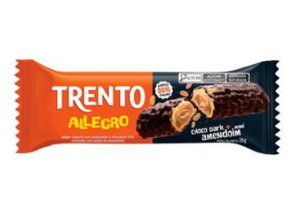 Oferta de Chocolate Allegro Chocolate Dark Com Amendoim Trento 26g por R$2,25 em Supermercados Andreazza