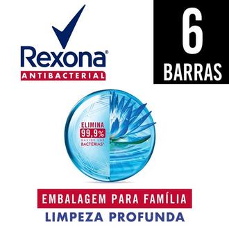Oferta de Sabonete em Barra Antibacterial Limpeza Profunda Rexona 84G com 6Un por R$14,98 em Supermercados Andreazza