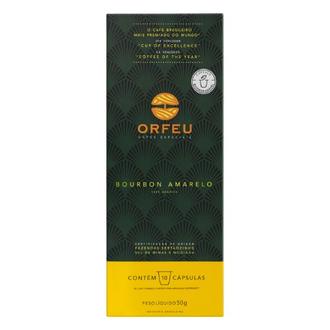 Oferta de Café Cápsula Torrado e Moído Orfeu Bourbon Amarelo Caixa 50G com 10Un por R$19,9 em Supermercados Andreazza