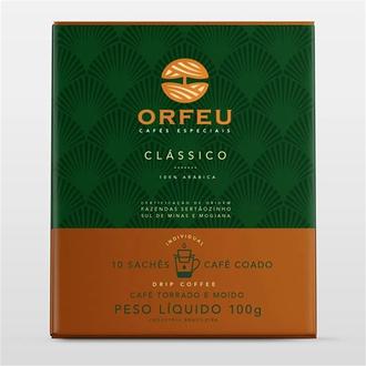 Oferta de Café Orfeu Sache Drip Coffee Clássico com 10Un por R$19,9 em Supermercados Andreazza