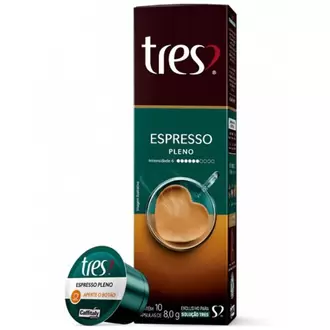 Oferta de Cápsula de Café Espresso Pleno 3 Corações 10un por R$15,99 em Supermercados Andreazza