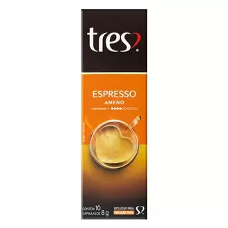 Oferta de Capsula de Café Espresso Ameno 3 Corações Com 10un por R$15,99 em Supermercados Andreazza