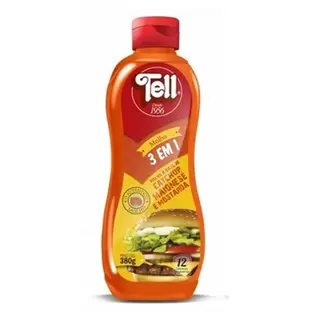 Oferta de Molho 3 em 1 Tell 370G por R$6,99 em Supermercados Andreazza