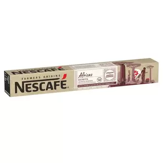 Oferta de Café Farmer Origins Africas Nescafé 10 Cápsulas de 55g por R$14,9 em Supermercados Andreazza