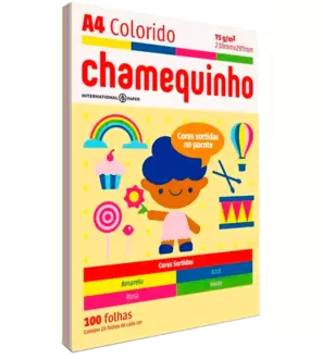 Oferta de PAPEL A4 CHAMEX 100 FOLHAS CORES SORTIDAS por R$12,9 em Supermercados Imperatriz