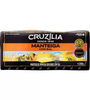 Oferta de MANTEIGA CRUZILIA 200GR TABLETE por R$12,59 em Supermercados Imperatriz