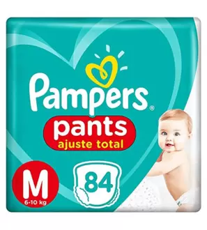 Oferta de PAMPERS PANTS AJUSTE TOTAL FRALDAS DESCARTAVEIS M 84 UNIDADES por R$131,99 em Supermercados Imperatriz