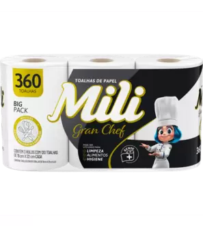 Oferta de TOALHA PAPEL MILI GRAN CHEF 360FL por R$19,9 em Supermercados Imperatriz