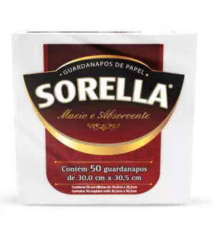 Oferta de GUARDANAPO SORELLA 5/ 50UNID 30X30 por R$5,49 em Supermercados Imperatriz