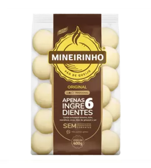 Oferta de PÃO DE QUEIJO CONGELADO TRADICIONAL ORIGINAL MINEIRINHO PACOTE 400G por R$20,99 em Supermercados Imperatriz