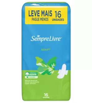 Oferta de ABSORVENTE COM ABAS SEMPRE LIVRE COM 16 UNIDADES LEVE + PAGUE - por R$8,99 em Supermercados Imperatriz