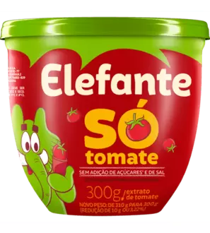 Oferta de EXTRATO TOMATE ELEFANTE 300G SO TOMATE por R$6,99 em Supermercados Imperatriz