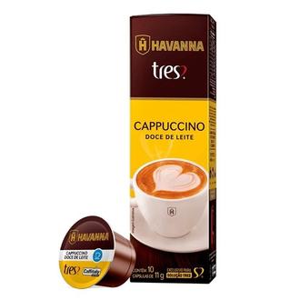 Oferta de Cappuccino em Cápsula Doce de Leite Havanna Tres Corações 110G 10Un por R$19,99 em Supermercados Joanin
