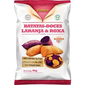 Oferta de Chips Fhom Batatas Doces Laranja & Roxa Embalagem 45G por R$8,99 em Supermercados Joanin