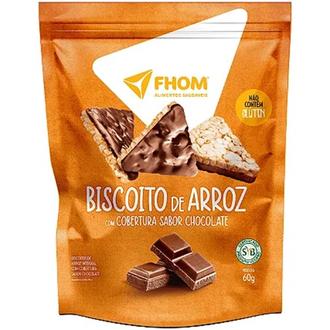 Oferta de Biscoito de Arroz com Cobertura Sabor Chocolate Fhom 60G por R$10,99 em Supermercados Joanin
