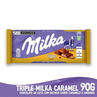Oferta de Chocolate Triplo Caramelo Milka 90G por R$11,99 em Supermercados Joanin