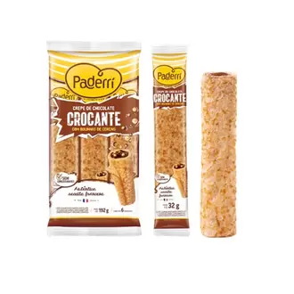 Oferta de Crepe de Chocolate Crocante Paderri 192G por R$13,25 em Supermercados Joanin