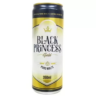 Oferta de Cerveja Premium Puro Malte Gold Black Princess Lata 350ml por R$3,56 em Supermercados Joanin