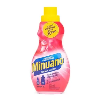 Oferta de Amaciante Concentrado Minuano Rosas e Jasmim 500Ml por R$8,15 em Supermercados Joanin