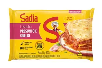 Oferta de Lasanha de Presunto e Queijo Ao Sugo Sadia 600g por R$17,33 em Supermercados Joanin