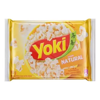 Oferta de Pipoca de Microondas Popcorn Natural Yoki 100g por R$3,56 em Supermercados Joanin