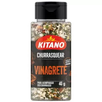 Oferta de Tempero Vinagrete Kitano Churrasquear Frasco 40g por R$10,29 em Supermercados Joanin