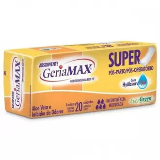 Oferta de Absorvente Geriátrico Geriamax Embalagem 20 Un por R$17,67 em Supermercados Joanin