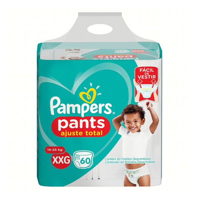 Oferta de Fralda Pampers Pants Ajuste Total XXG 60 Unidades por R$112,9 em Supermercados Mateus