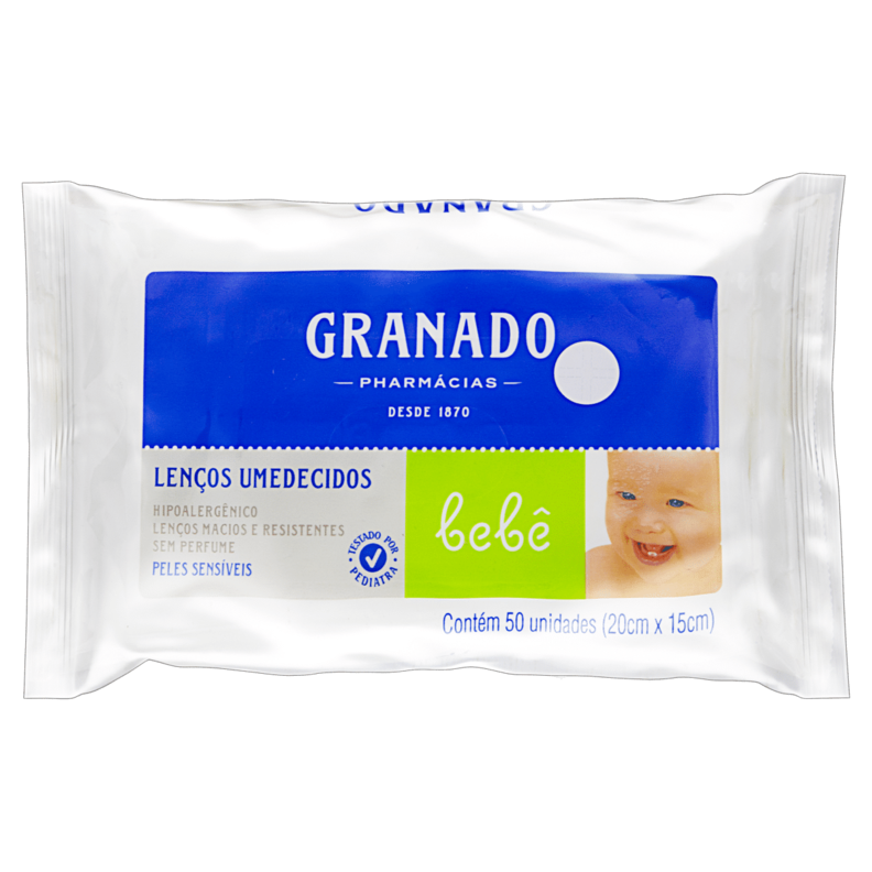 Oferta de Lenço Umedecido Bebê Granado Peles Sensíveis 50 Unidades por R$9,99 em Supermercados Mateus