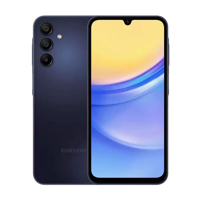 Oferta de Smartphone Samsung A15 128GB Azul Escuro por R$1099 em Supermercados Mateus