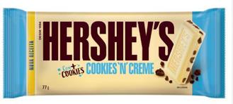 Oferta de Chocolate Branco Cookies N'Creme Hershey's 77g por R$4,49 em Supermercados Myatã