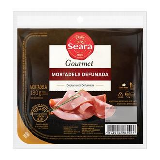 Oferta de Mortadela Defumada Fatiada Seara Gourmet 180g por R$6,99 em Supermercados Myatã