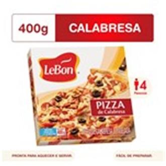 Oferta de Pizza de Calabresa Lebon 400G por R$11,99 em Supermercados Myatã
