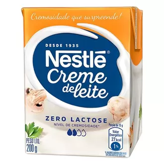 Oferta de Creme de Leite Leve Zero Lactose Nestlé 200G por R$4,49 em Supermercados Myatã