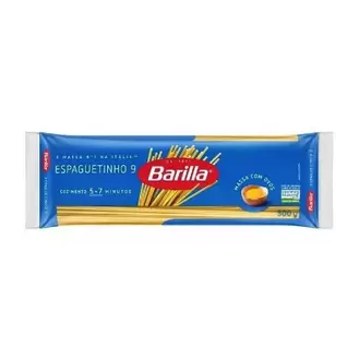 Oferta de Massa com Ovos Espaguetinho N9 Barilla 500g por R$5,49 em Supermercados Myatã