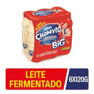 Oferta de Leite Fermentado Big Nestlé Chamyto 720g Com 6un por R$6,99 em Supermercados Myatã