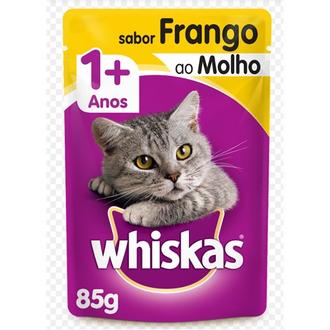 Oferta de Ração Úmida para Gatos Adultos Sabor Frango Ao Molho Whiskas 85g por R$3,19 em Supermercados Paraná