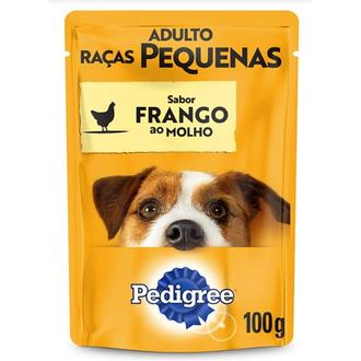 Oferta de Ração Úmida Para Cães Raças Pequenas sabor Frango Pedigree 100g por R$3,19 em Supermercados Paraná