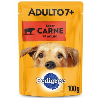 Oferta de Ração Úmida Sachê Carne Ao Molho para Cães Adultos Sênior 7+ Anos Pedigree 100G por R$3,19 em Supermercados Paraná