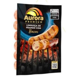 Oferta de Linguiça Premium Sabor Frango com Bacon Aurora 500G por R$14,96 em Supermercados Paraná