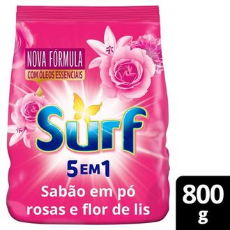 Oferta de Lava Roupas Pó Rosas e Flor-De-Lis Surf 800G por R$9,61 em Supermercados Paraná