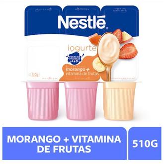 Oferta de Iogurte Nestlé® Polpa de Morango e Vitamina de Frutas 510G com 6 unidades por R$6,4 em Supermercados Paraná
