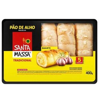 Oferta de Pão de Alho Santa Massa Tradicional Pacote 400g por R$12,82 em Supermercados Paraná