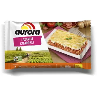 Oferta de Lasanha Calabresa Aurora 600G por R$10,68 em Supermercados Paraná