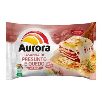 Oferta de Lasanha de Presunto e Queijo Aurora 600G por R$10,68 em Supermercados Paraná