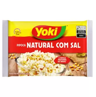 Oferta de Pipoca para Micro-ondas Natural Com Sal Yoki Pacote 100g por R$3,19 em Supermercados Paraná