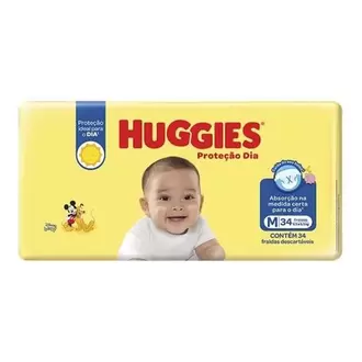 Oferta de Fralda Descartável Infantil Tamanho M Huggies 34un por R$29,94 em Supermercados Paraná